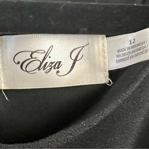 Eliza J Black Cold Shoulder Leopard print dress - Picture 6 of 7